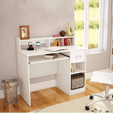 Axess computer desk with shop hutch